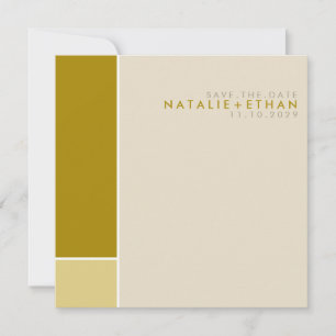 Mondrian Retro Mod Art Colorful Save The Date