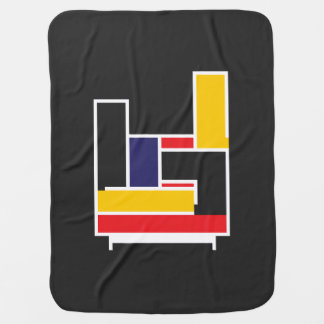 Mondrian Rock Hand Baby Blanket