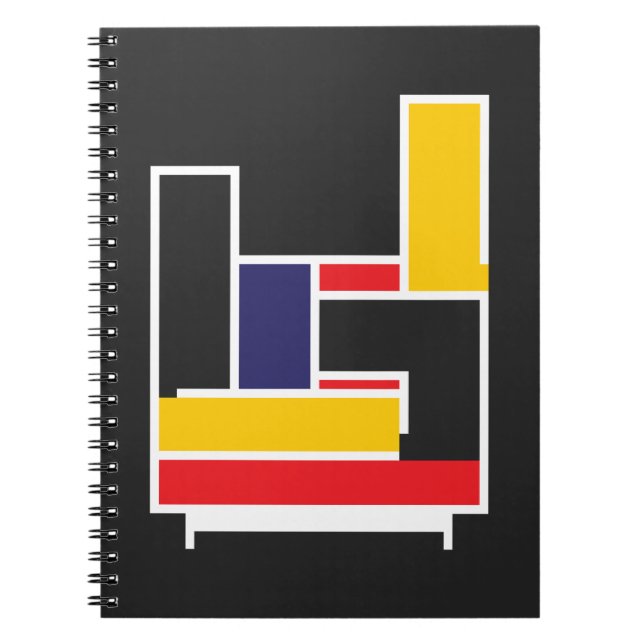 Mondrian Rock Hand Notebook (Front)