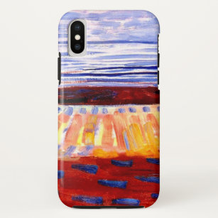 Mondrian - Sea After Sunset, colorful painting iPhone XS Case