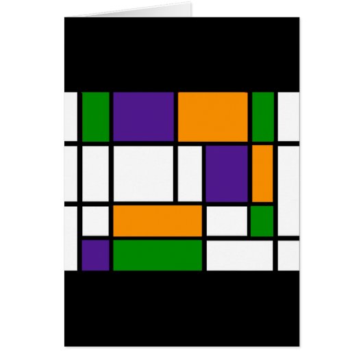 Mondrian - Secondary Colors Card (Front)