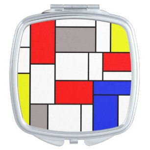 Mondrian style compact mirror