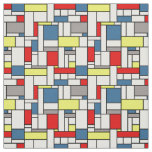 Mondrian style design fabric