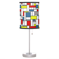 Mondrian style design table lamp