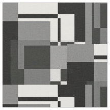 Mondrian Style Grey Abstract Modern Geometric Chic