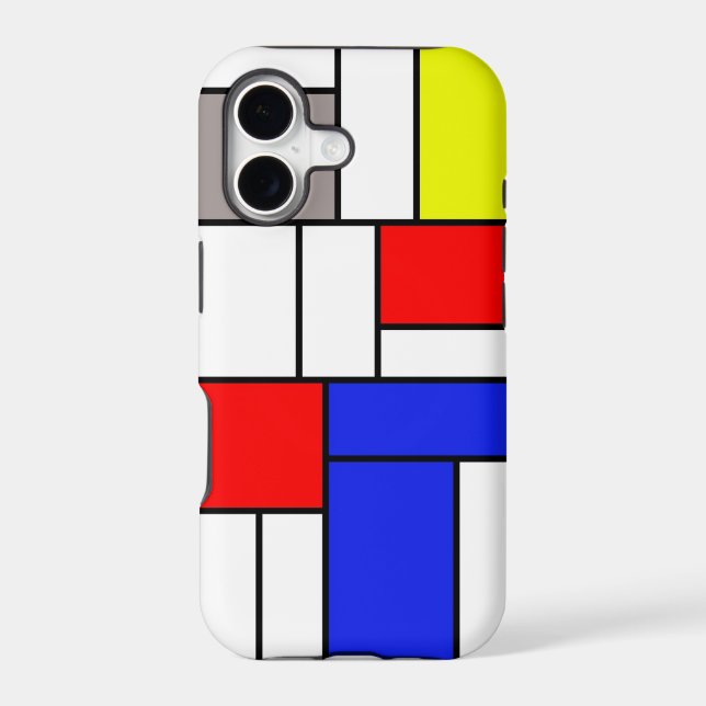Mondrian style iphone case (Back)