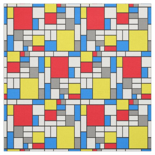 Mondrian theme Fabric