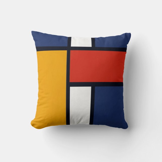Mondrian Throw Pillow (Front)