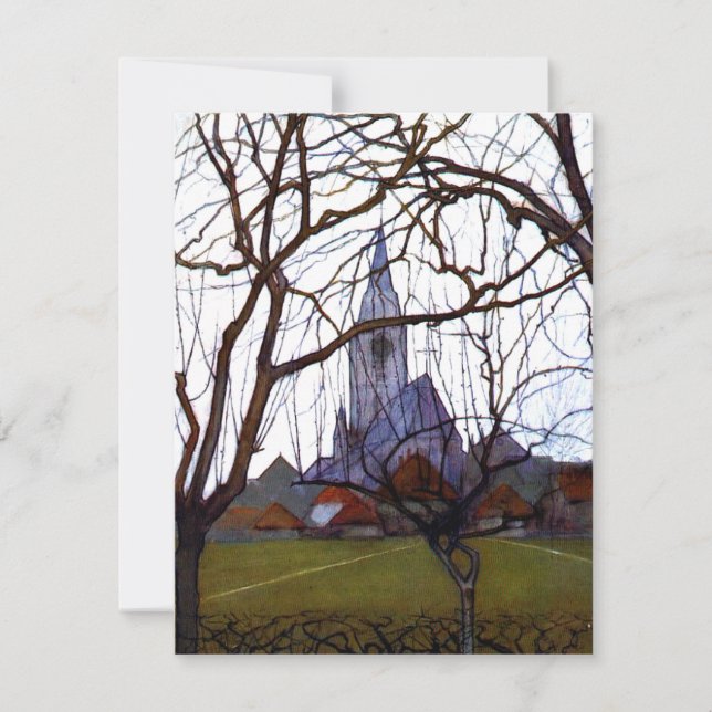 Mondrian - Village Church Card (Front)