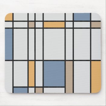 Mondrian's Modern Mouse Pad by artNimages at Zazzle