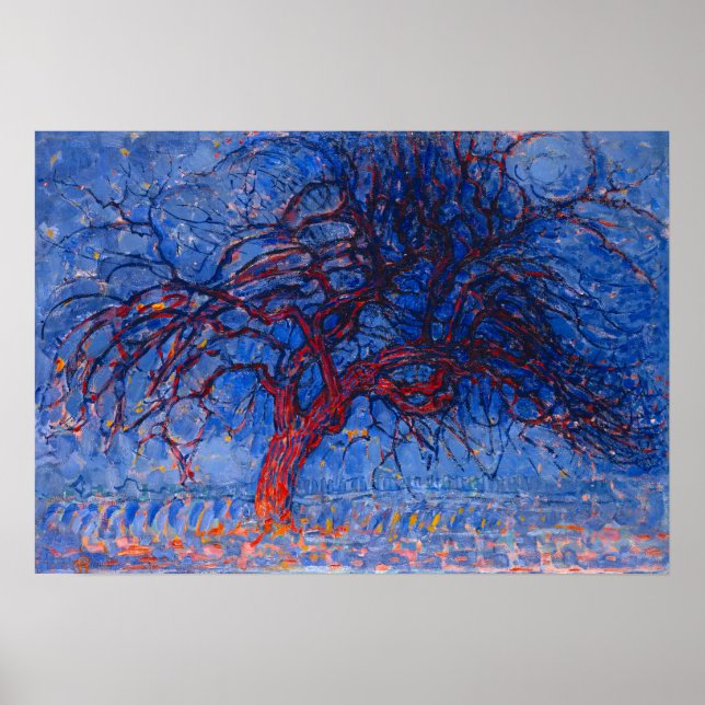 Mondrian's The Red Tree Poster (Front)