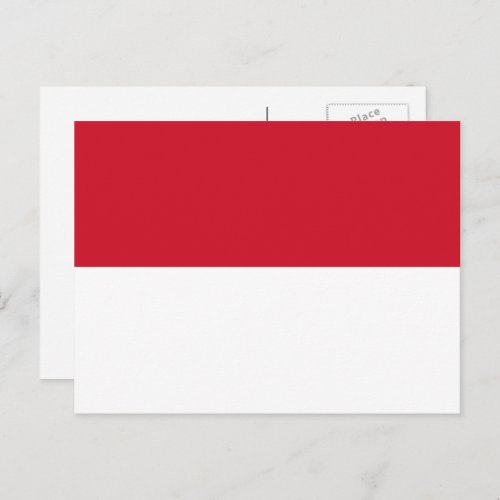 Mongasque Flag Flag of Monaco Postcard