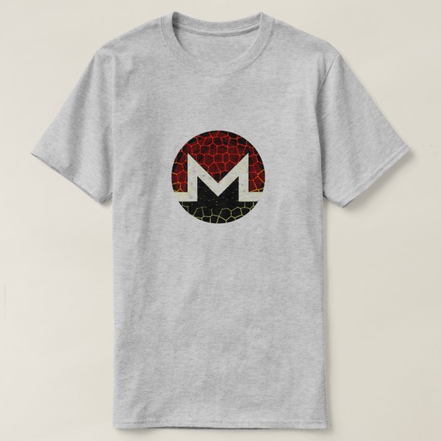 Monero (XMR) Crypto - Modified Logo T-shirt (Design Front)