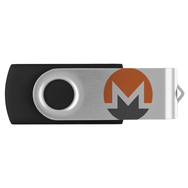 Monero XMR Logo Crypto Blockchain Cryptocurrency Flash Drive (Front)