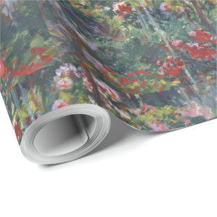Monet 1887 Vintage Peony Garden Wrapping Paper