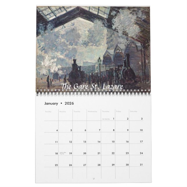 Monet 2011 calendar (Jan 2026)