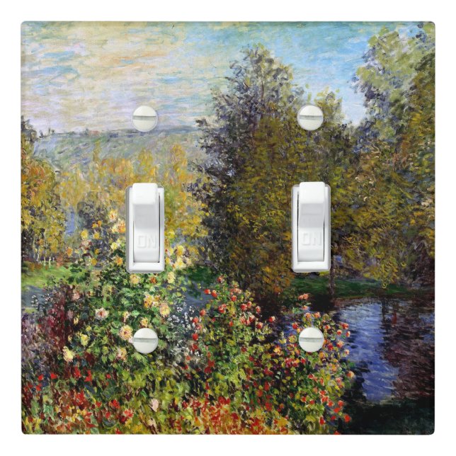 Monet - A Corner of the Garden at Montgeron Light Switch Cover (In Situ)
