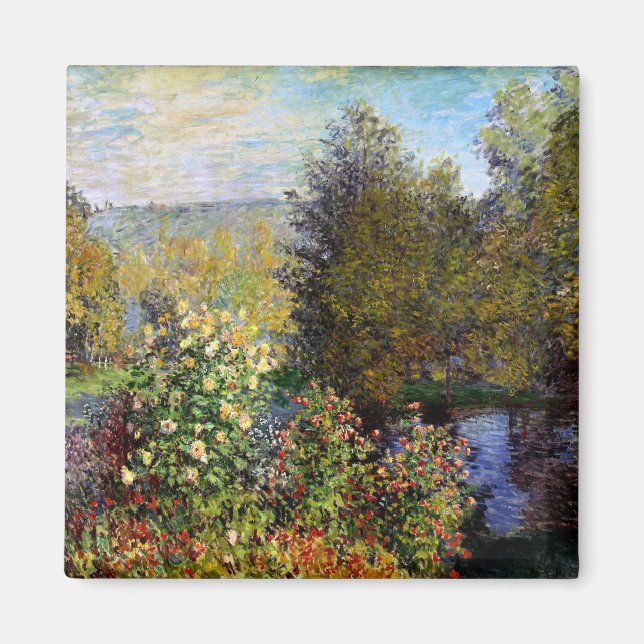 Monet - A Corner of the Garden at Montgeron Magnet (Front)