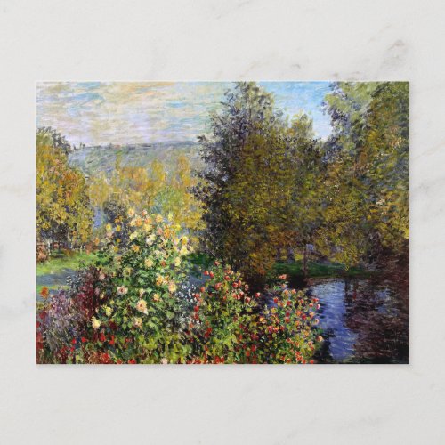 Monet _ A Corner of the Garden at Montgeron Postcard