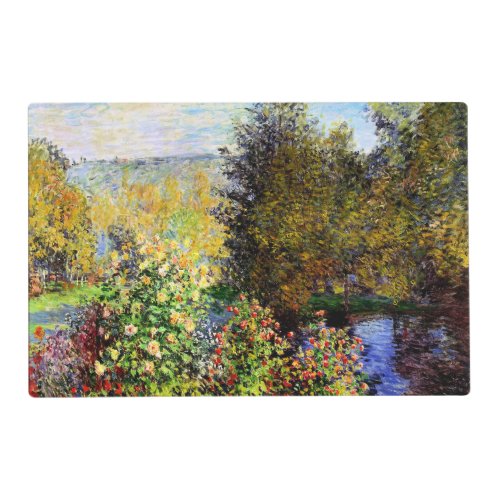 Monet _ A Corner of the Garden Montgeron Placemat