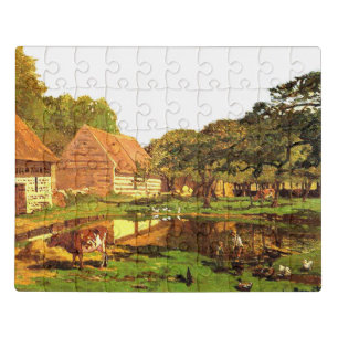 Monet - A Farmyard in Normandy Jigsaw Puzzle