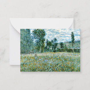 Monet - A Meadow Note Card