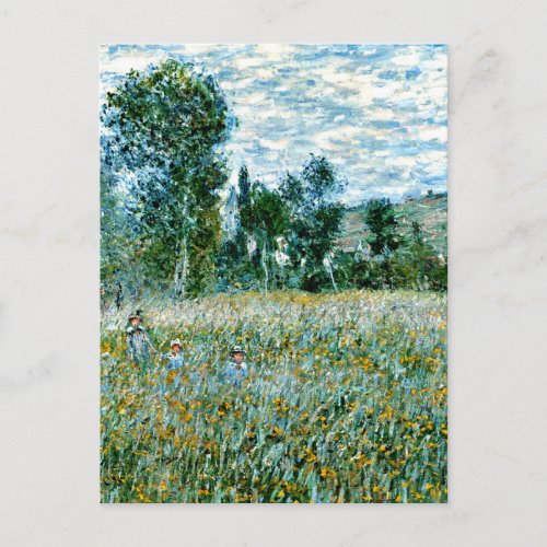 Monet _ A Meadow Postcard