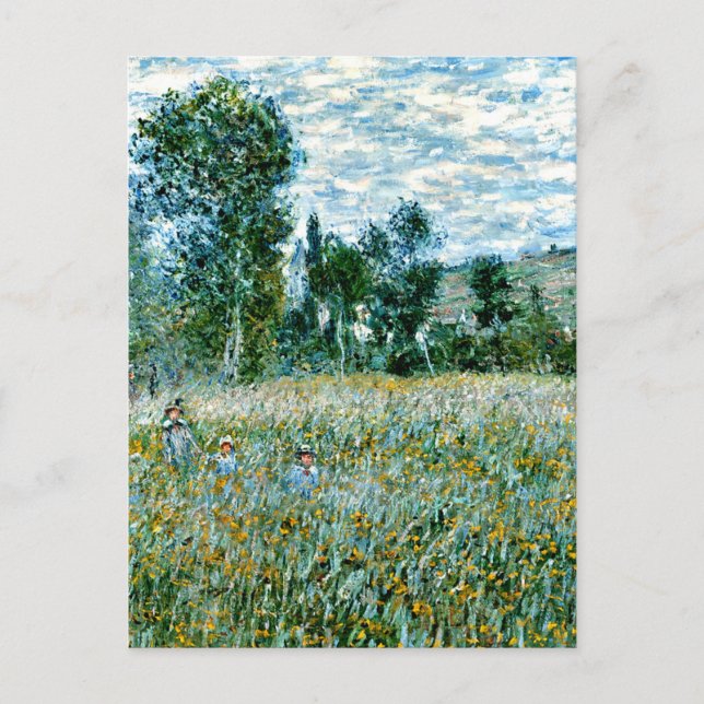 Monet - A Meadow Postcard (Front)