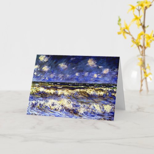 Monet _ A Stormy Sea Card