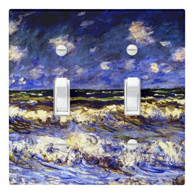 Monet - A Stormy Sea Light Switch Cover (In Situ)