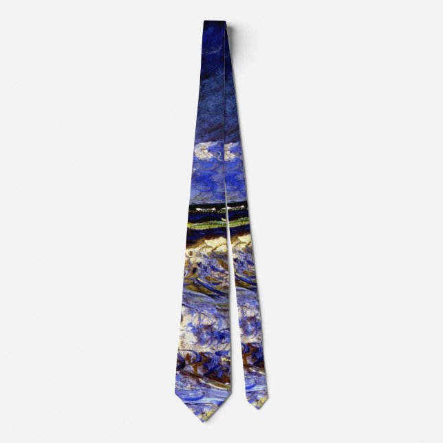 Monet - A Stormy Sea Neck Tie (Front)