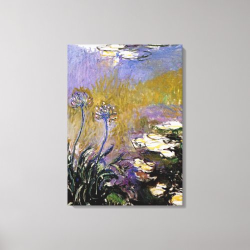 Monet _ Agapanthus 1914_1917 Canvas Print