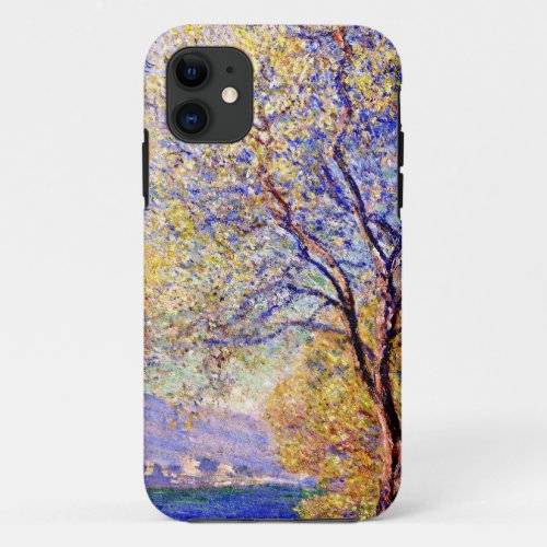 Monet Antibes Seen from the Salis Gardens iPhone 11 Case