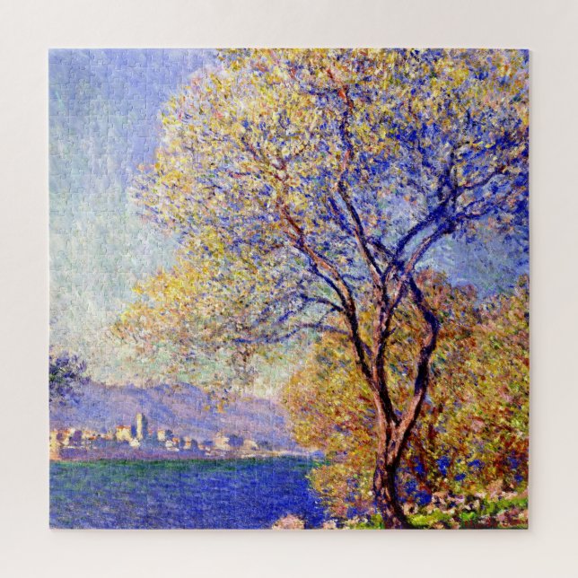 Monet - Antibes seen from the Salis Gardens Jigsaw Puzzle (Vertical)