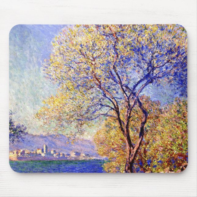 Monet - Antibes Seen from the Salis Gardens,  Mouse Pad (Front)