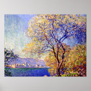 Monet - Antibes Seen from the Salis Gardens, Poster