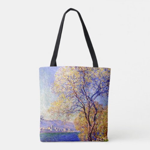 Monet _ Antibes Seen from the Salis Gardens Tote Bag