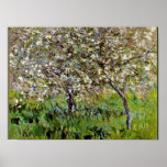 Monet - Apple Trees in Bloom Poster<br><div class="desc">Apple Trees in Bloom,  fine art painting by French Impressionist artist Claude Monet</div>