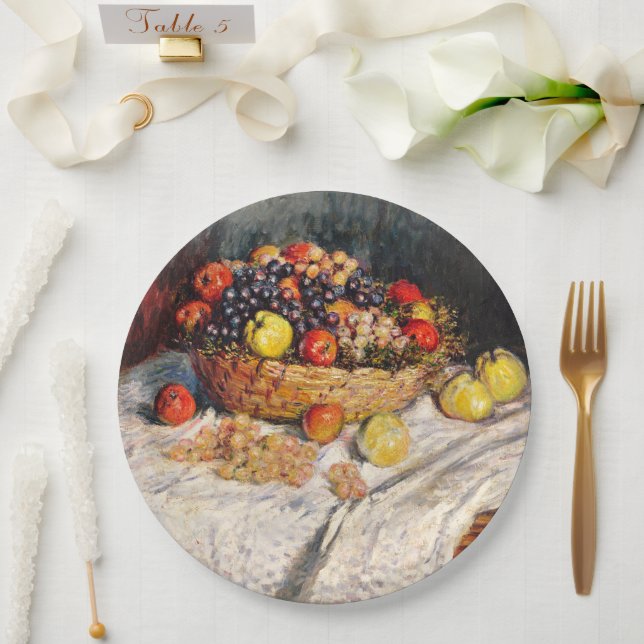 Monet - Apples and Grapes, Paper Plates (Wedding)