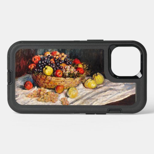 Monet _ Apples and Grapes still life painting iPhone 13 Case