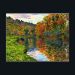 Monet - Arm of the Jeufosse, Autumn, Postcard<br><div class="desc">Arm of the Jeufosse,  Autumn,  popular fine art painting by French Impressionist artist Claude Monet</div>