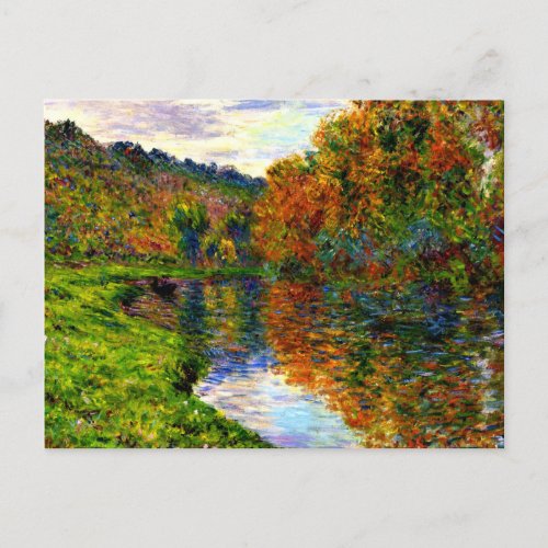Monet _ Arm of the Jeufosse Autumn Postcard