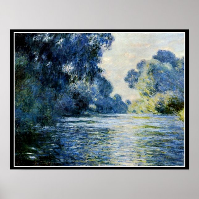 Monet - Arm of the Seine at Giverney Poster (Front)