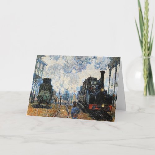 Monet _ Arrival of the Normandy Train  Card