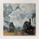 Monet - Arrival of the Normandy Train,  Jigsaw Puzzle<br><div class="desc">Arrival of the Normandy Train,  famous painting by Claude Monet</div>