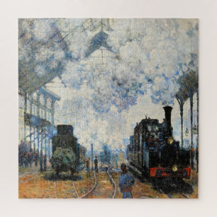 Monet - Arrival of the Normandy Train, Jigsaw Puzzle