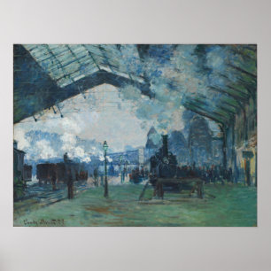 Monet - Arrival Of The Normandy Train Poster
