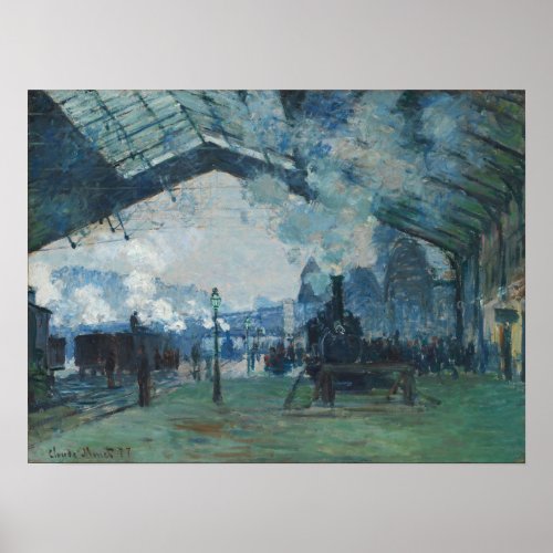 Monet _ Arrival Of The Normandy Train Poster