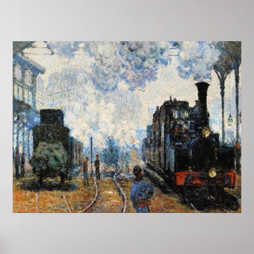 Monet _ Arrival of the Normandy Train Poster