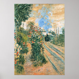 Monet - Arriving at Montegeron Poster